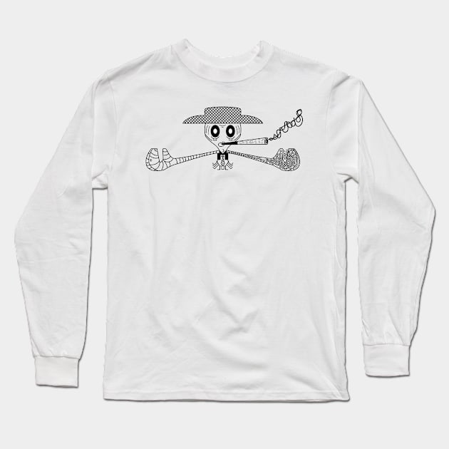 man with a cigarette Long Sleeve T-Shirt by MohairCap